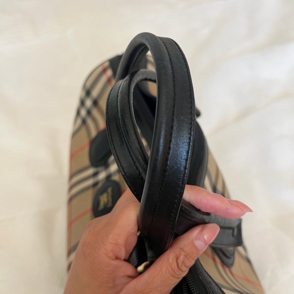 Burberry Tan and Black Plaid Satchel - Picture 8 of 8